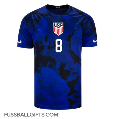 Vereinigte Staaten Weston McKennie #8 Fußballbekleidung Auswärtstrikot WM 2022 Kurzarm
